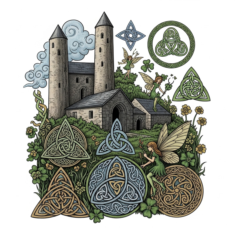 Exploring Irish Culture & Art: Traditional Style Illustration Exploring Irish Culture & Art: Traditional Style Illustration