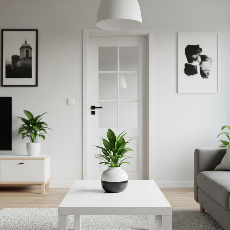 Decluttering in a Minimalist Living Room