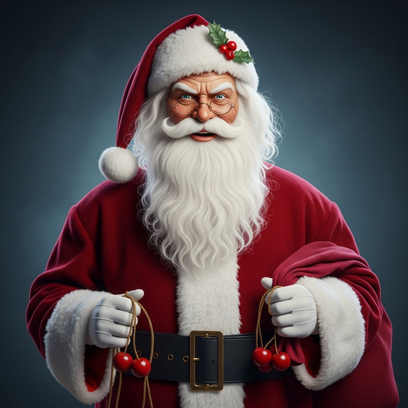 Sinister Santa Claus: Twisted Christmas Character Sinister Santa Claus: Twisted Christmas Character