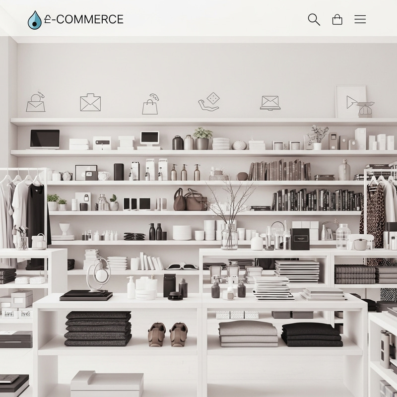 Sleek & Modern E-commerce Background Design