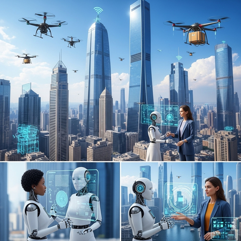 Futuristic Artificial Intelligence Cityscape Futuristic Artificial Intelligence Cityscape