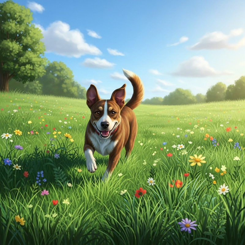 Adorable Brindle Dog Enjoying Nature | Lively and Friendly Adorable Brindle Dog Enjoying Nature | Lively and Friendly