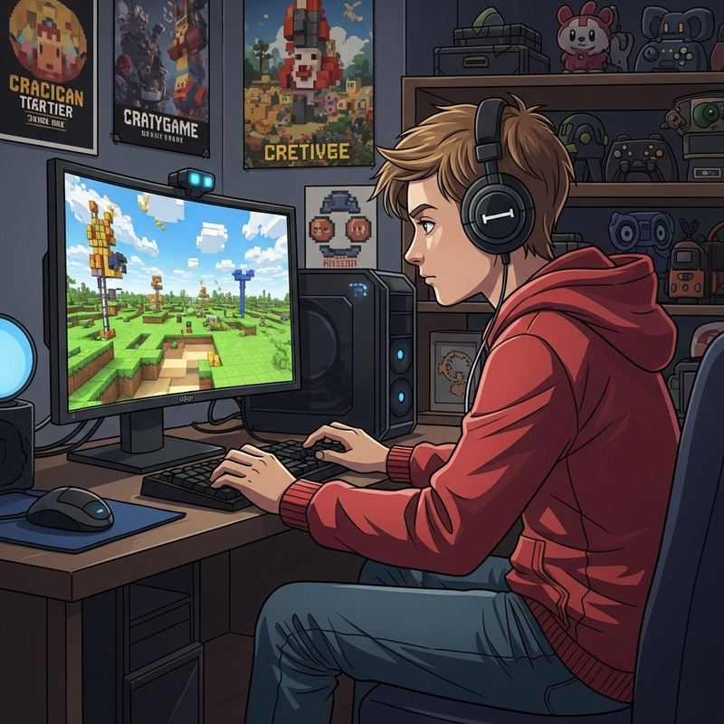 Roblox Gamer | Teen Block-Style Video Game Enthusiast