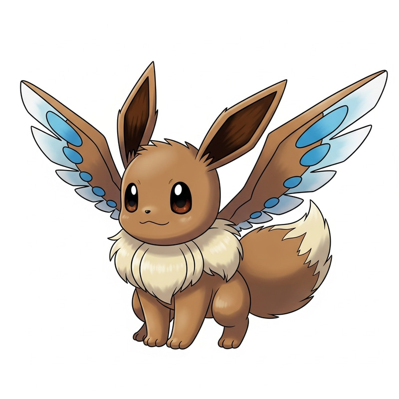 Hypothetical Flying Type Eevee Evolution Sprite Design