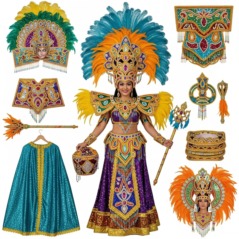 Sinulog Festival Costume: Vibrant Colors & Intricate Details