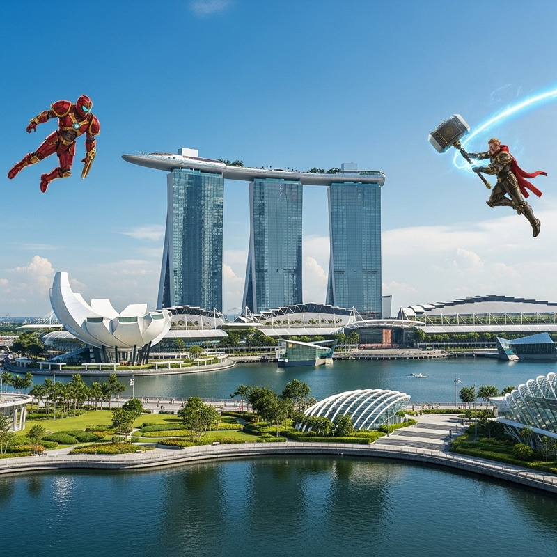 Marina Bay Sands Singapore | Urban Marvel with Cascading Towers