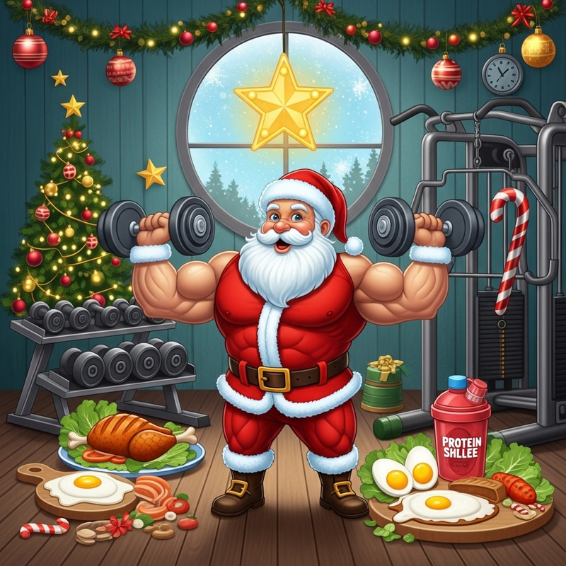 Santa Claus Bulking Season: Holiday Fitness with Protein Nutrition Santa Claus Bulking Season: Holiday Fitness with Protein Nutrition