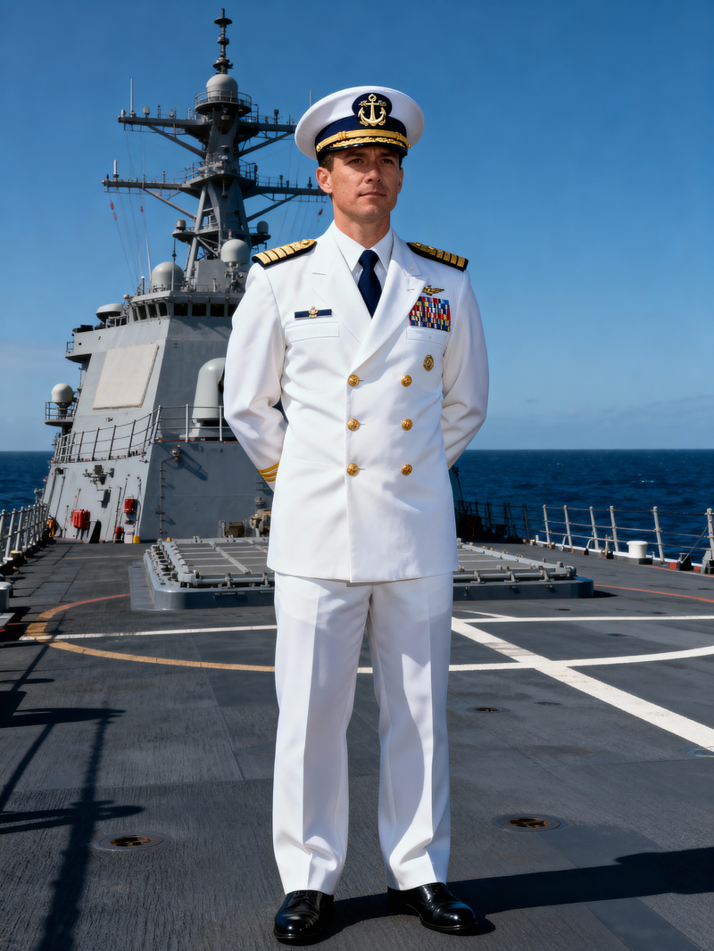 Navy Officer Model on Ship - Highly Detailed Navy Officer Model on Ship - Highly Detailed