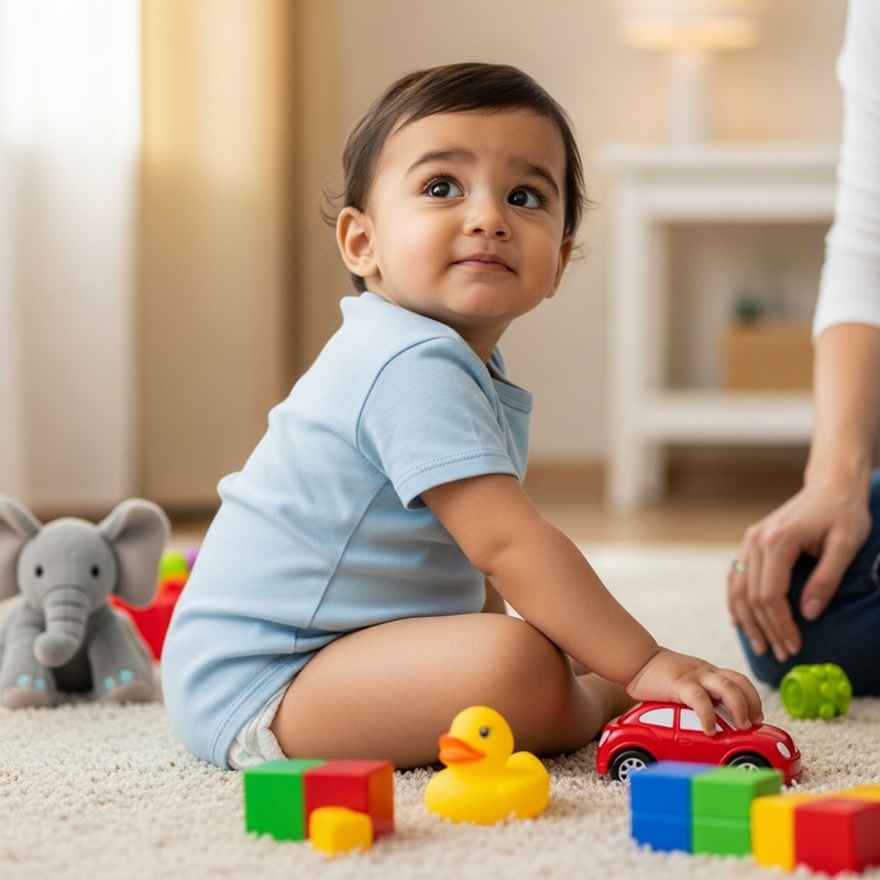Wet Diaper Toddler | South Asian Kid Needs Diaper Change