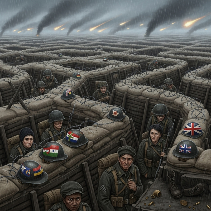 Trench Warfare Paths: Labyrinthian World War I Trenches Trench Warfare Paths: Labyrinthian World War I Trenches