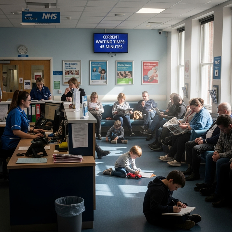 Realistic UK Hospital Waiting Room Realistic UK Hospital Waiting Room