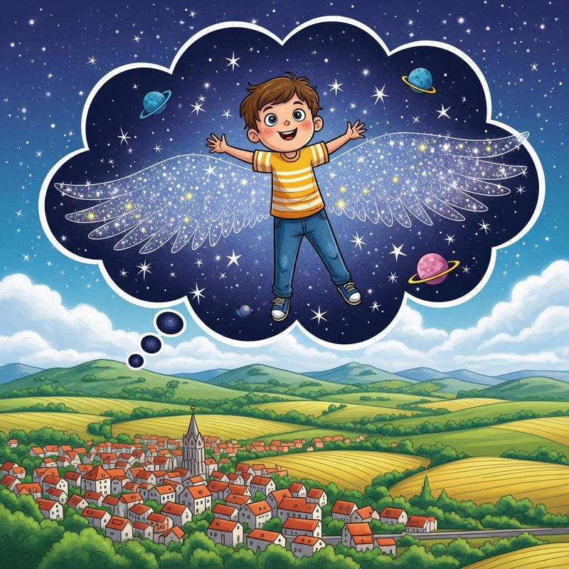 Alex's Cosmic Journey: Dreaming Amongst Hills and Fields Alex's Cosmic Journey: Dreaming Amongst Hills and Fields