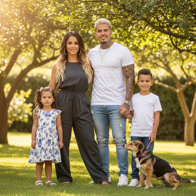 Fabio Legarda and Luisa Fernanda with Their Beautiful Children