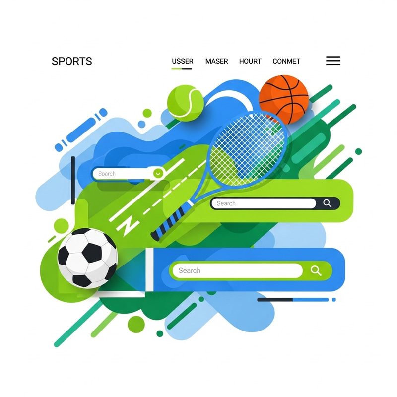 Abstract Sports Website: Vibrant & Unique Design Abstract Sports Website: Vibrant & Unique Design