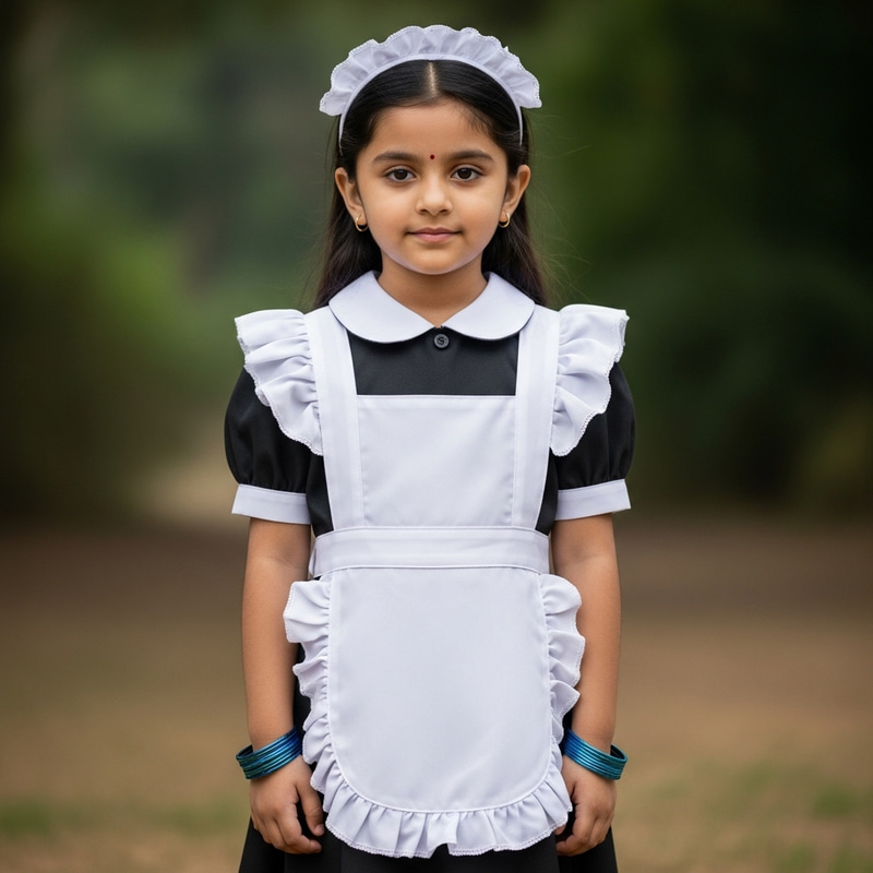 Young Maid Girl in Anime Dress | Elegant Image Young Maid Girl in Anime Dress | Elegant Image