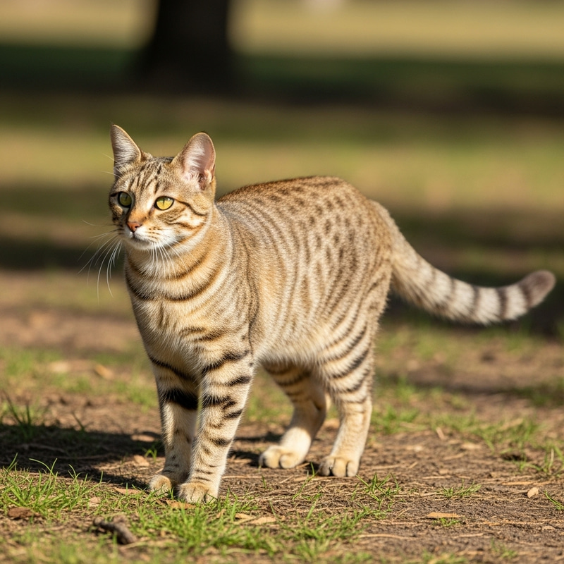 Vibrant Cat in Natural Habitat Vibrant Cat in Natural Habitat