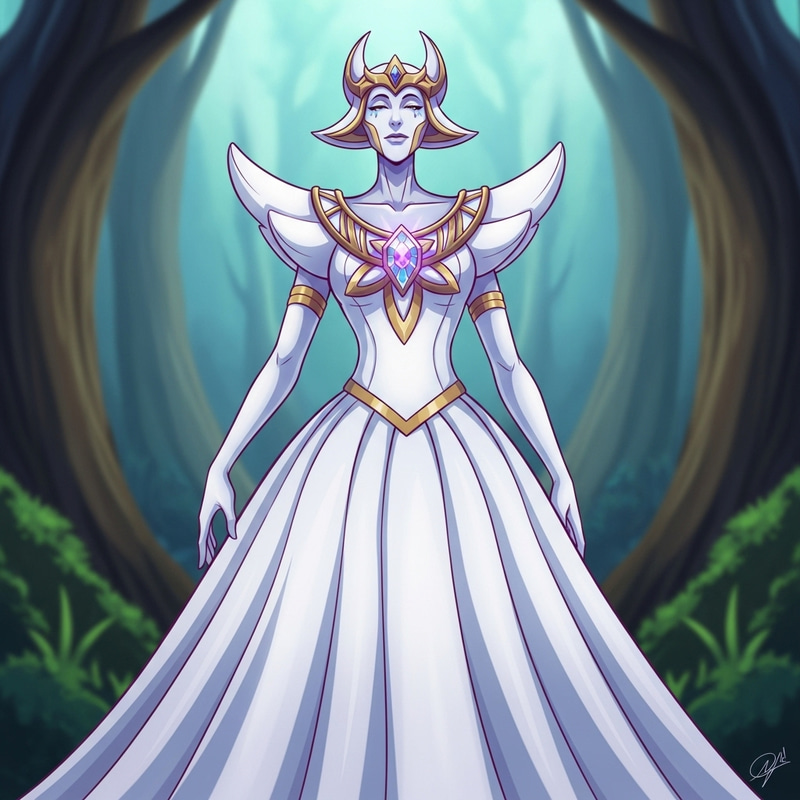 Majestic Mega Gardevoir in Enchanted Forest - Fantasy Artwork