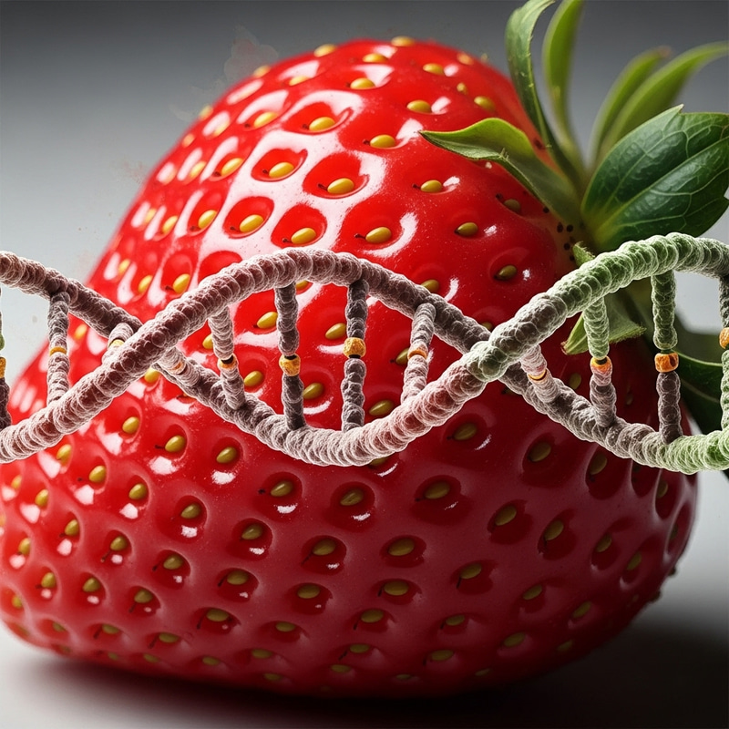 Strawberry DNA Artwork | Vibrant Red Fruit Macro Photography Strawberry DNA Artwork | Vibrant Red Fruit Macro Photography