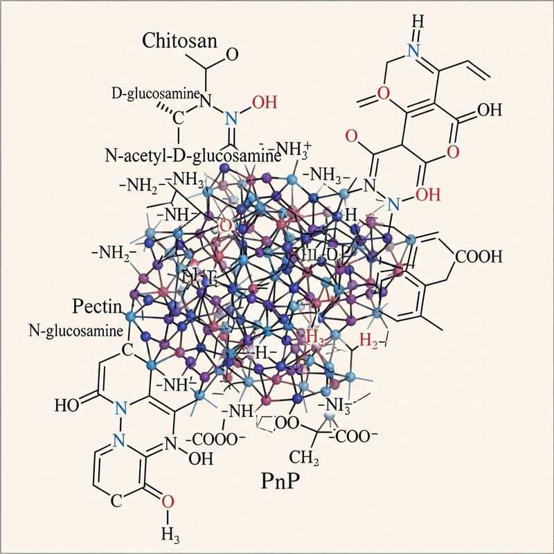 Chitosan-Pectin-Polyphosphate Nanoparticles Structure Chitosan-Pectin-Polyphosphate Nanoparticles Structure