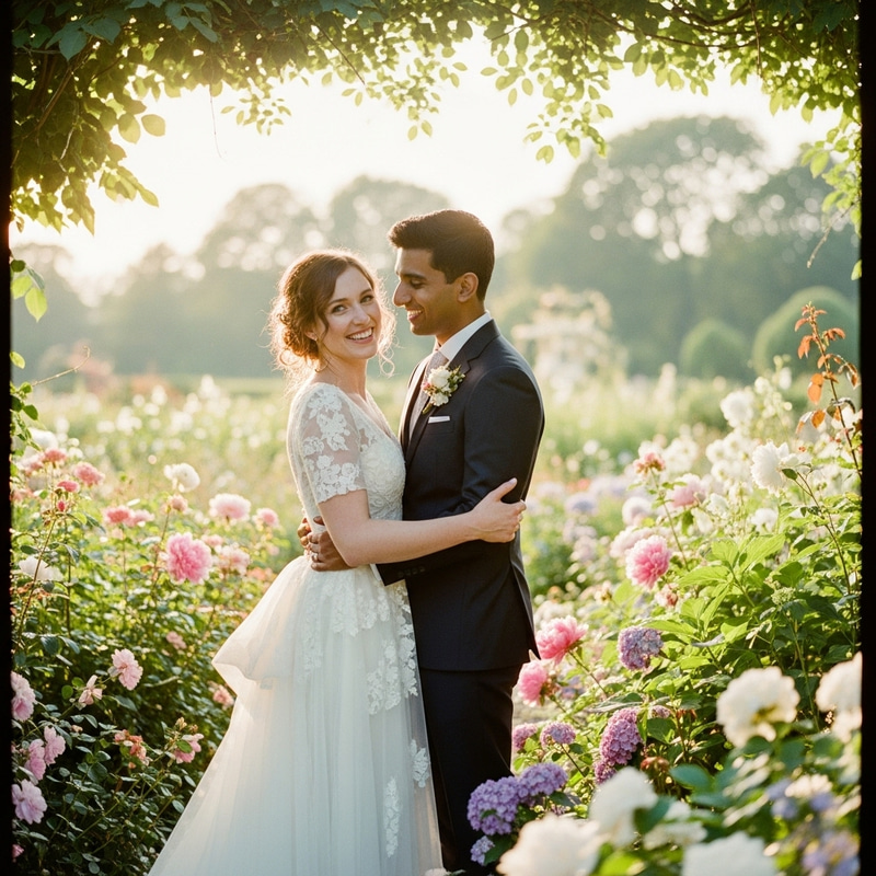 Romantic Multicultural Wedding in Dreamy Garden Setting