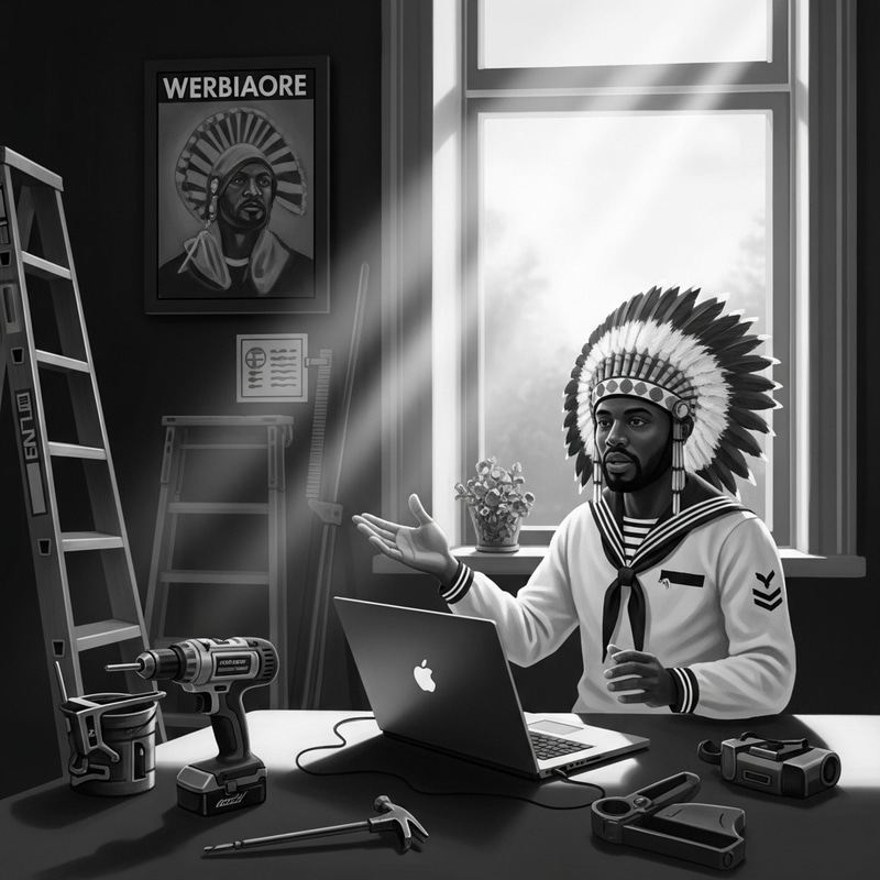 Vintage Sailor Conducting Webinar in Chiaroscuro Room Vintage Sailor Conducting Webinar in Chiaroscuro Room