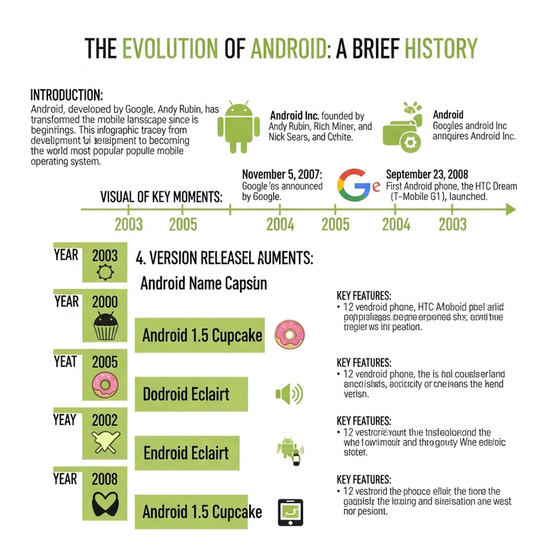 A Glimpse into the Android History: Key Moments & Evolution
