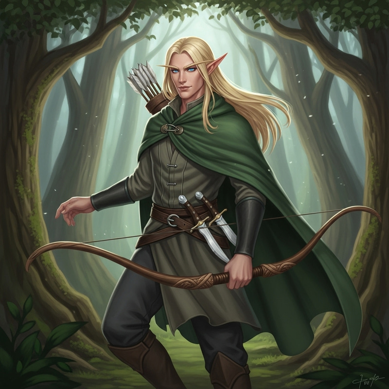Legolas - Master Archer Elf with Striking Blue Eyes Legolas - Master Archer Elf with Striking Blue Eyes