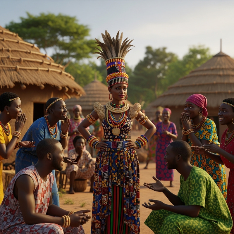 African Village Social Dynamics: Mocking Princess Lira's Appearance African Village Social Dynamics: Mocking Princess Lira's Appearance