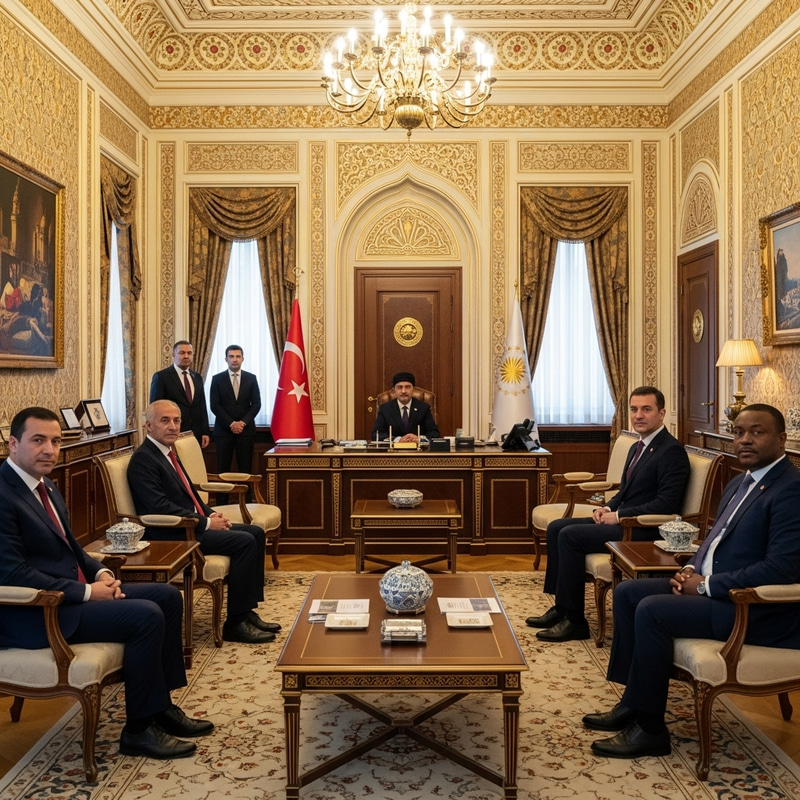 Ambassadorial Office in Turkish Embassy | Golden Grandeur & Prestige Ambassadorial Office in Turkish Embassy | Golden Grandeur & Prestige