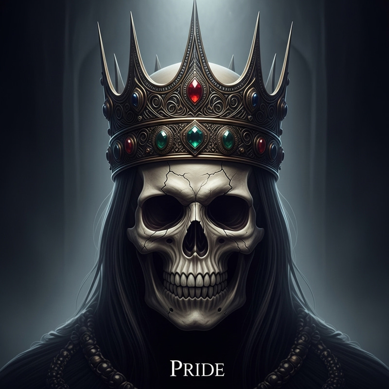 Artistic Skeleton Head Representing Pride Artistic Skeleton Head Representing Pride