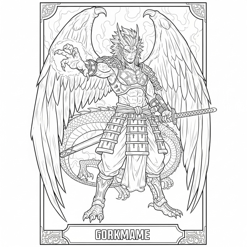 Dragon Man: Stunning Manga-Style Illustration Dragon Man: Stunning Manga-Style Illustration