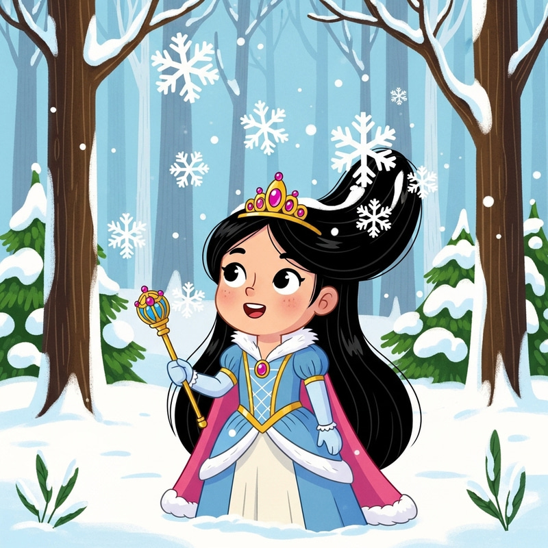 Enchanting Winter Princess in Magical Forest | Artistic Beauty Enchanting Winter Princess in Magical Forest | Artistic Beauty