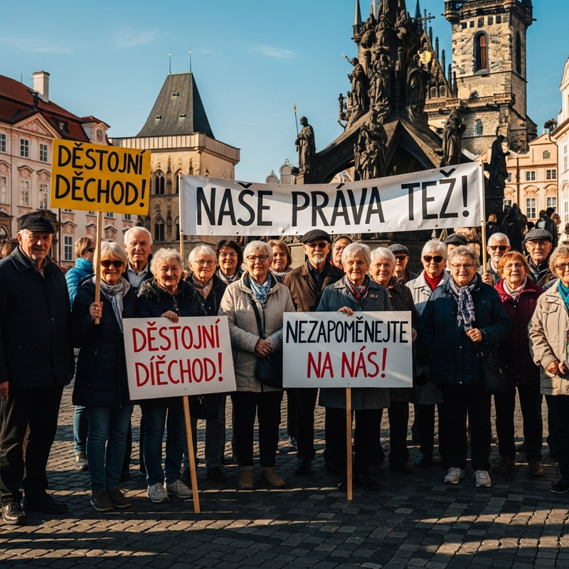 Elderly Protest for Rights in Czechia | Solidarity Demo Elderly Protest for Rights in Czechia | Solidarity Demo