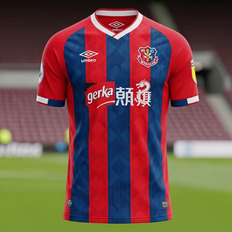 AFC Wrexham Football Kit with Umbro, Coca Cola & Chinese Dragon
