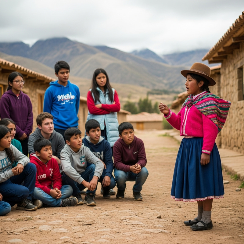Andean Girl Inspires Youth Against Discrimination