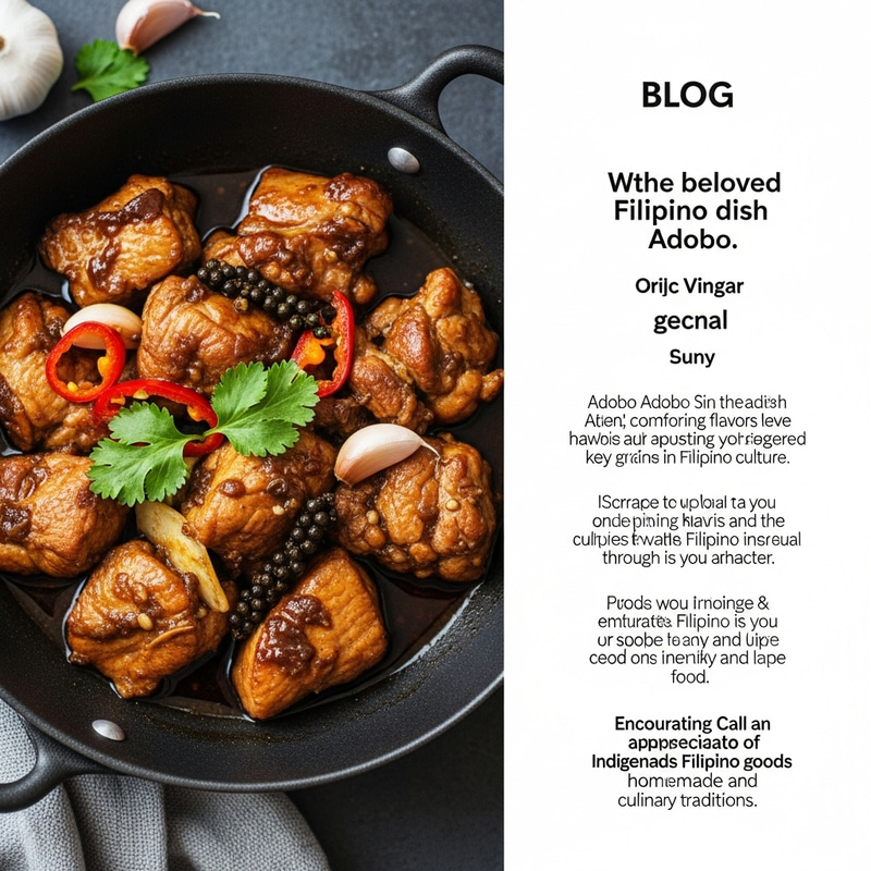 Embracing Adobo: A Taste of Filipino Heritage & Tradition