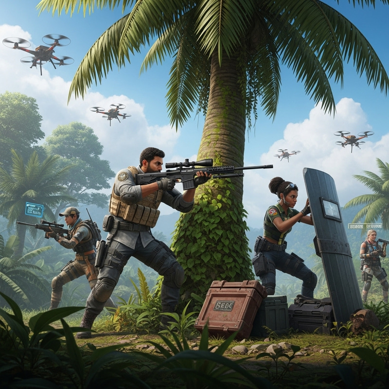 Epic Freefire Gaming Battle Royale Adventure