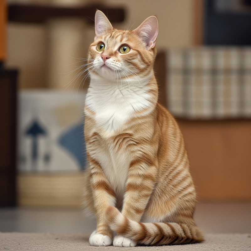 Cute Orange and White House Cat Photography Cute Orange and White House Cat Photography