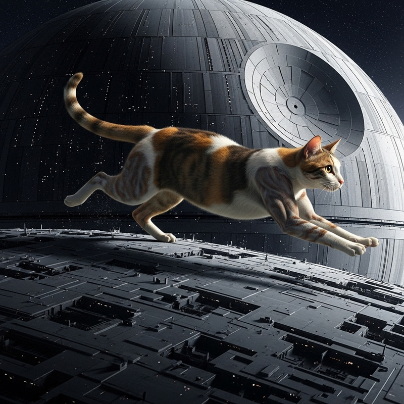 Feline Sprinting on Death Star | Star Wars Universe Feline Sprinting on Death Star | Star Wars Universe