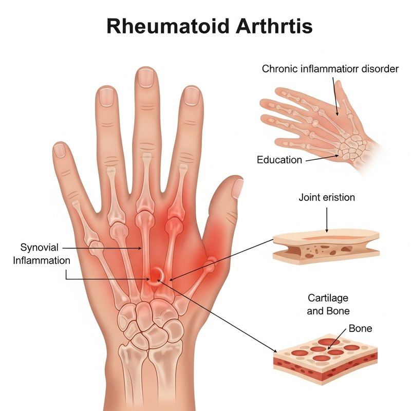 Illustration of Rheumatoid Arthritis: Understanding Symptoms Illustration of Rheumatoid Arthritis: Understanding Symptoms