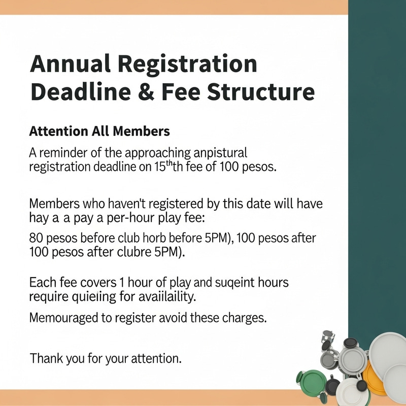 Urgent Annual Registration Deadline & Fee Update Urgent Annual Registration Deadline & Fee Update