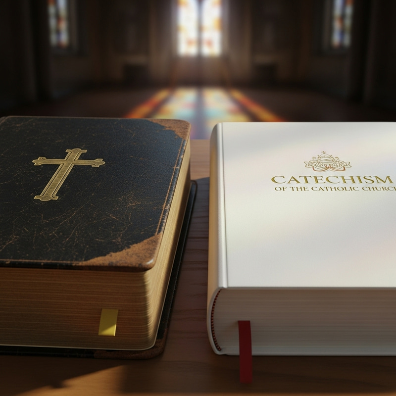 Sacred Bible and Catholic Catechism Images Sacred Bible and Catholic Catechism Images