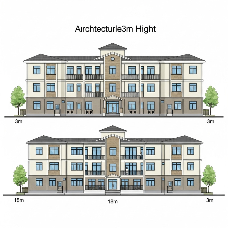 Detailed Two-Story Dormitory Building Design Detailed Two-Story Dormitory Building Design