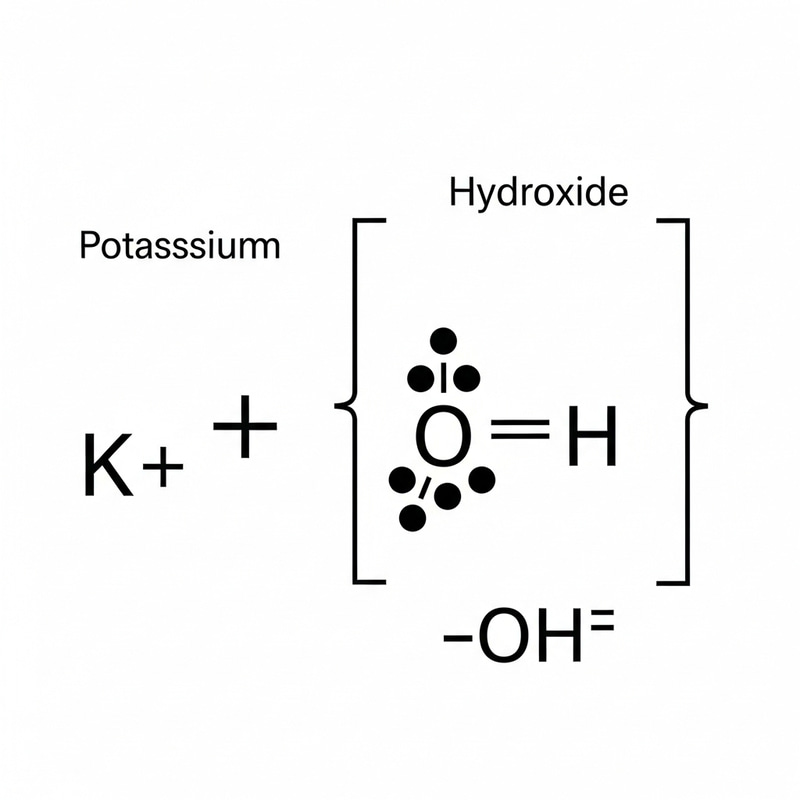Lewis Structure of KOH: Atomic Symbols & Charges Lewis Structure of KOH: Atomic Symbols & Charges