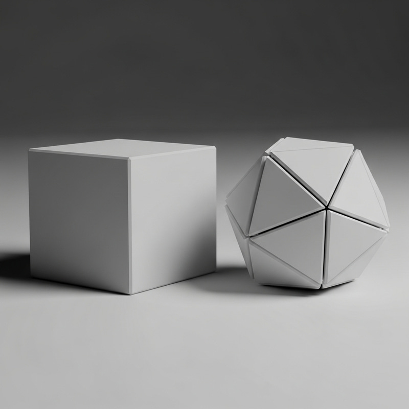 Cubo y Poliedro: Geometric Artistry Unveiled Cubo y Poliedro: Geometric Artistry Unveiled