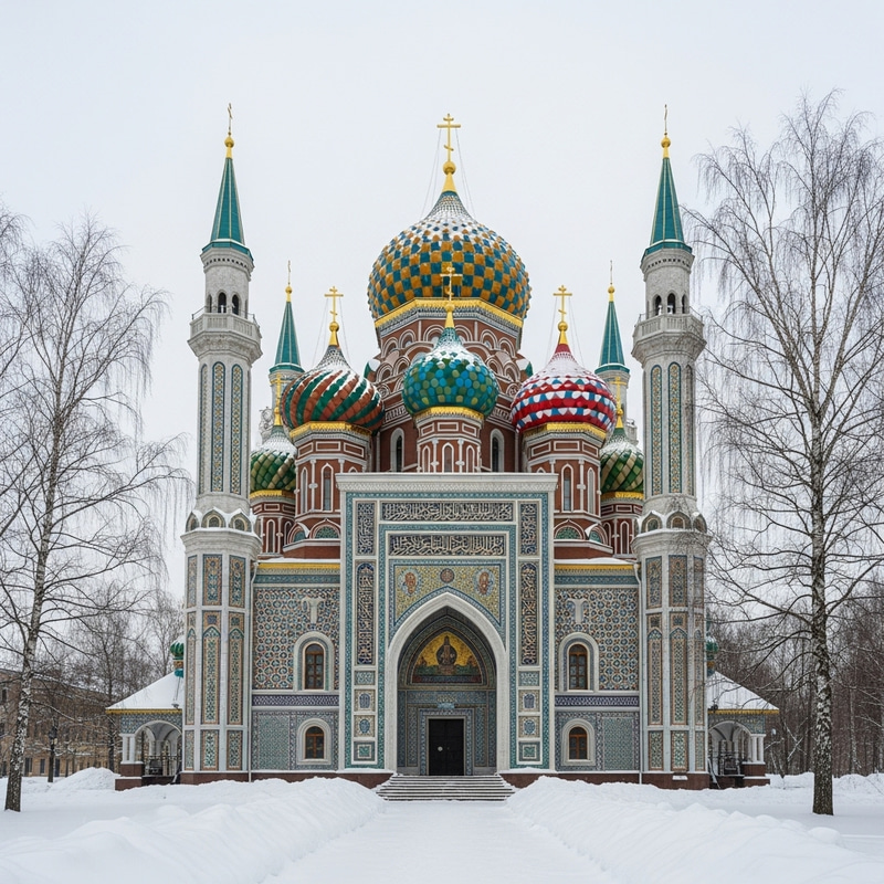 Grand Mosque in Russia: A Beautiful Blend of Islamic and Russian Architecture