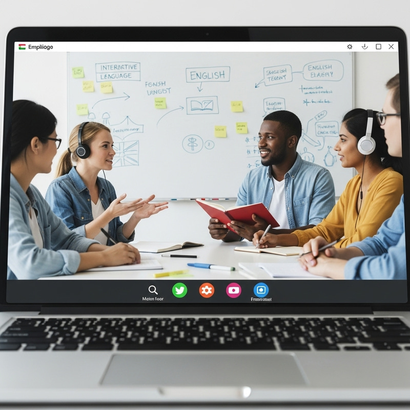 Interactive Online English Classroom with Diverse Participants Interactive Online English Classroom with Diverse Participants