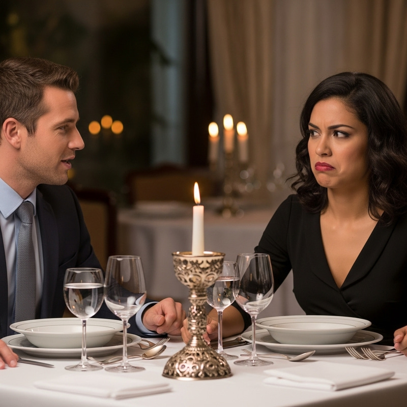 Dinner Disappointment: A Couple's Awkward Moment