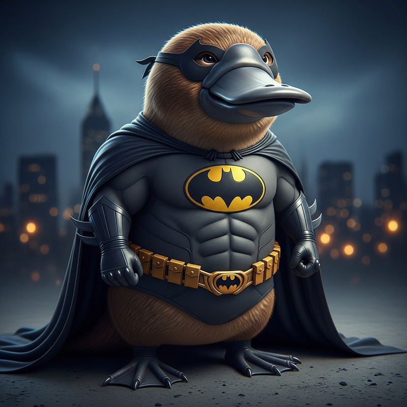 Platypus Batman - Gotham City Superhero