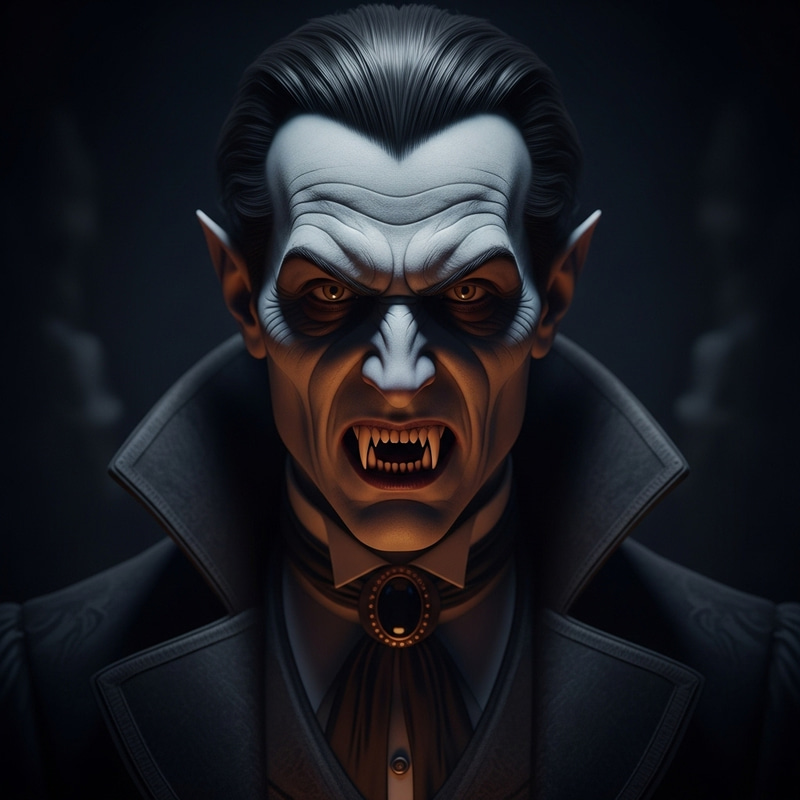 Creepy Vampire Art: Volumetric Lighting & Epic Details in 8K Creepy Vampire Art: Volumetric Lighting & Epic Details in 8K
